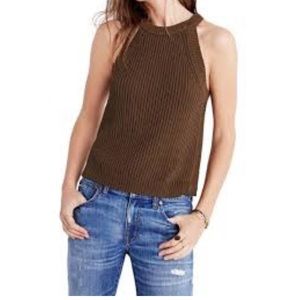 •MADEWELL• Valley sweater tank. Olive green. XS.